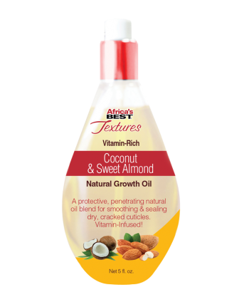 AFRICA'S BEST TEXTURES COCONUT & SWEET ALMOND NATURAL GROWTH OIL 5 FL.OZ