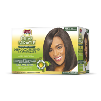 AFRICAN PRIDE OLIVE RELAXER KIT REGULAR