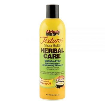 AFRICA'S BEST TEXTURES SULFATE FREE MOISTURIZING & CONDITIONING SHAMPOO 12 FL.OZ