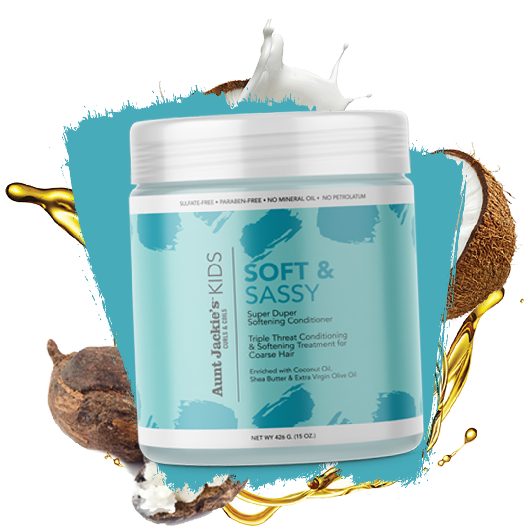 AUNT JACKIE'S KIDS SOFT & SASSY SUPER DUPER SOFTENING CONDITIONER 15OZ